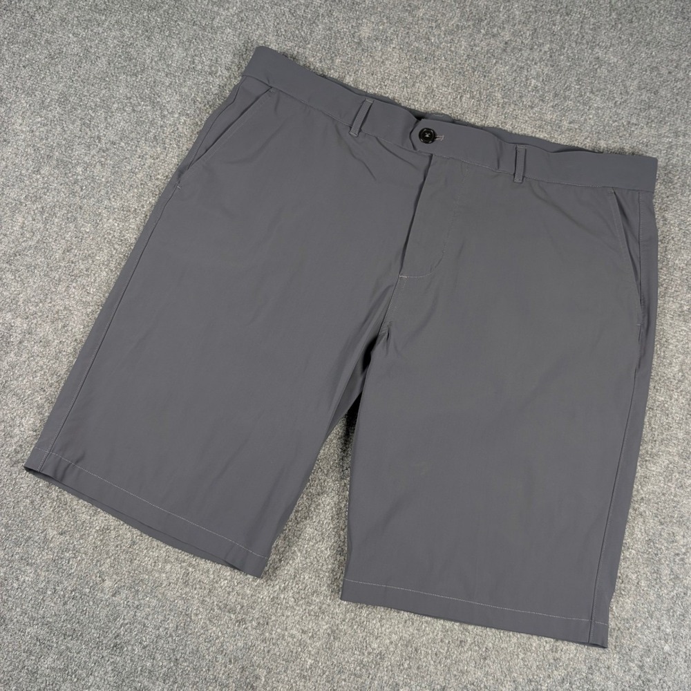 Greyson Montauk Golf Shorts Mens 40 Dark Gray Performance Stretch Chino